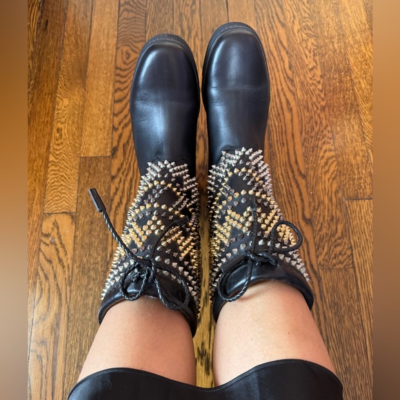 Christian Louboutin spikes multi black snow winter boots - Picture 9 of 15
